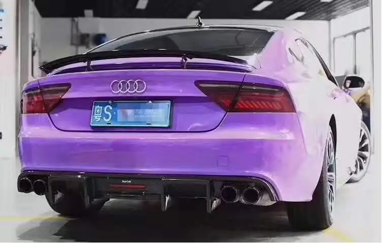 Спойлер для заднего бампера из углеродного волокна автомобильный диффузор с