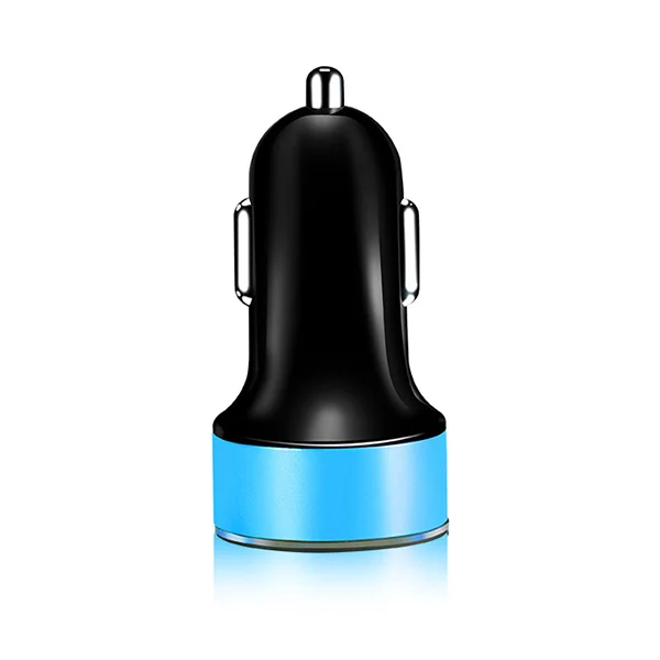 Автомобильное USB зарядное устройство 3.1A USB двойной светодиодный дисплей Универсальный мобильный телефон автомобильное зарядное устройство для IPhone 11 6 6s X 8 Plus Xiaomi планшет и т. Д - Тип штекера: blue