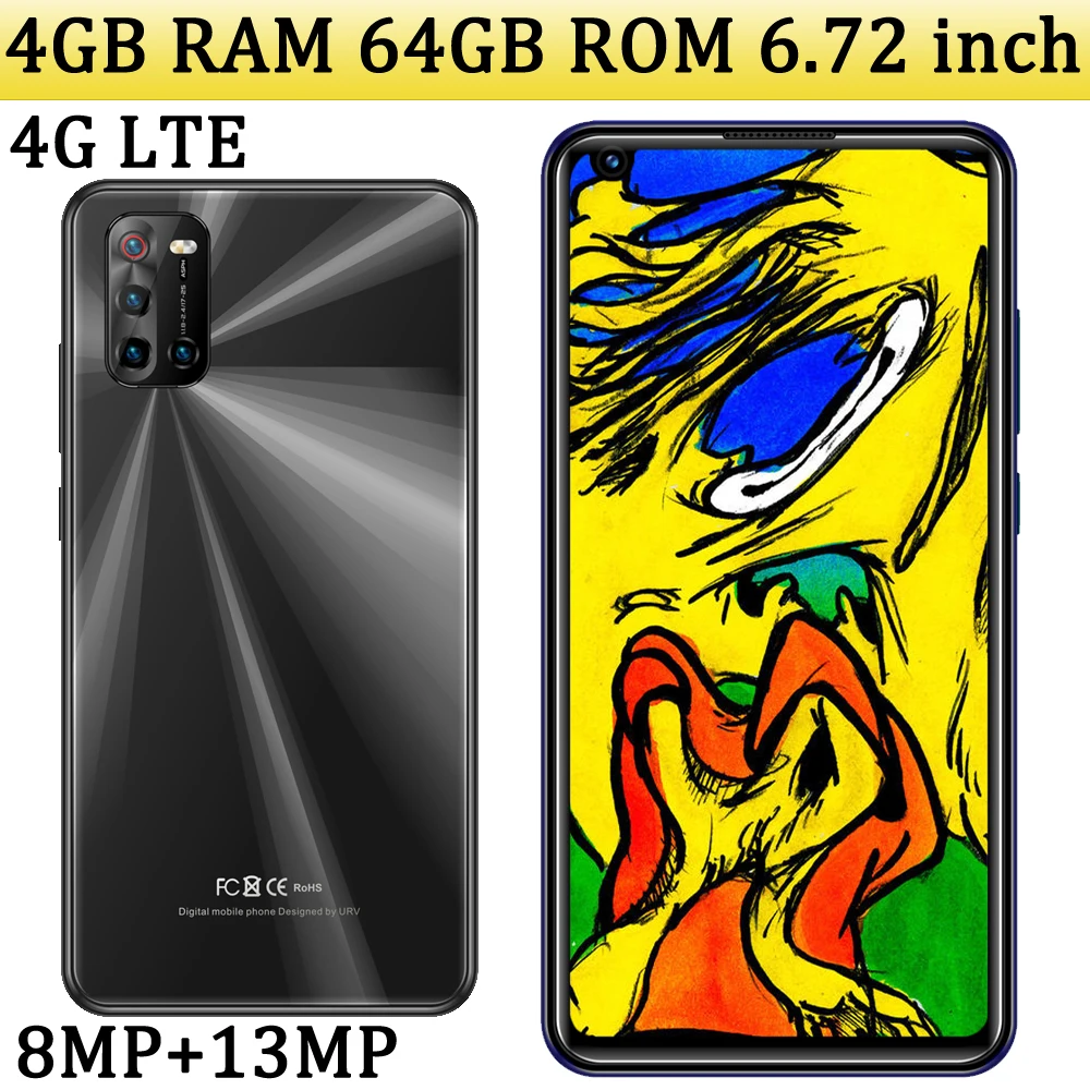 

Note10 Face ID Front/Back Camera 4G LTE Global Smartphone 8MP+13MP 4G RAM+64G ROM Android 6.72" Mobile Phones Celulares Unlocked