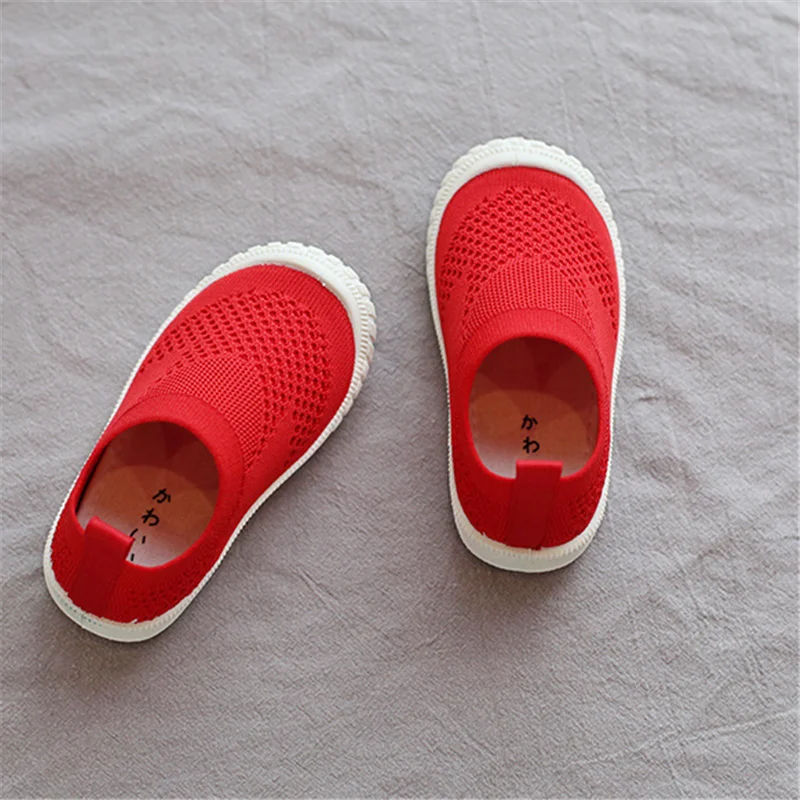 Детская обувь для первых шагов дышащая малышей Повседневная сетчатая девочек и