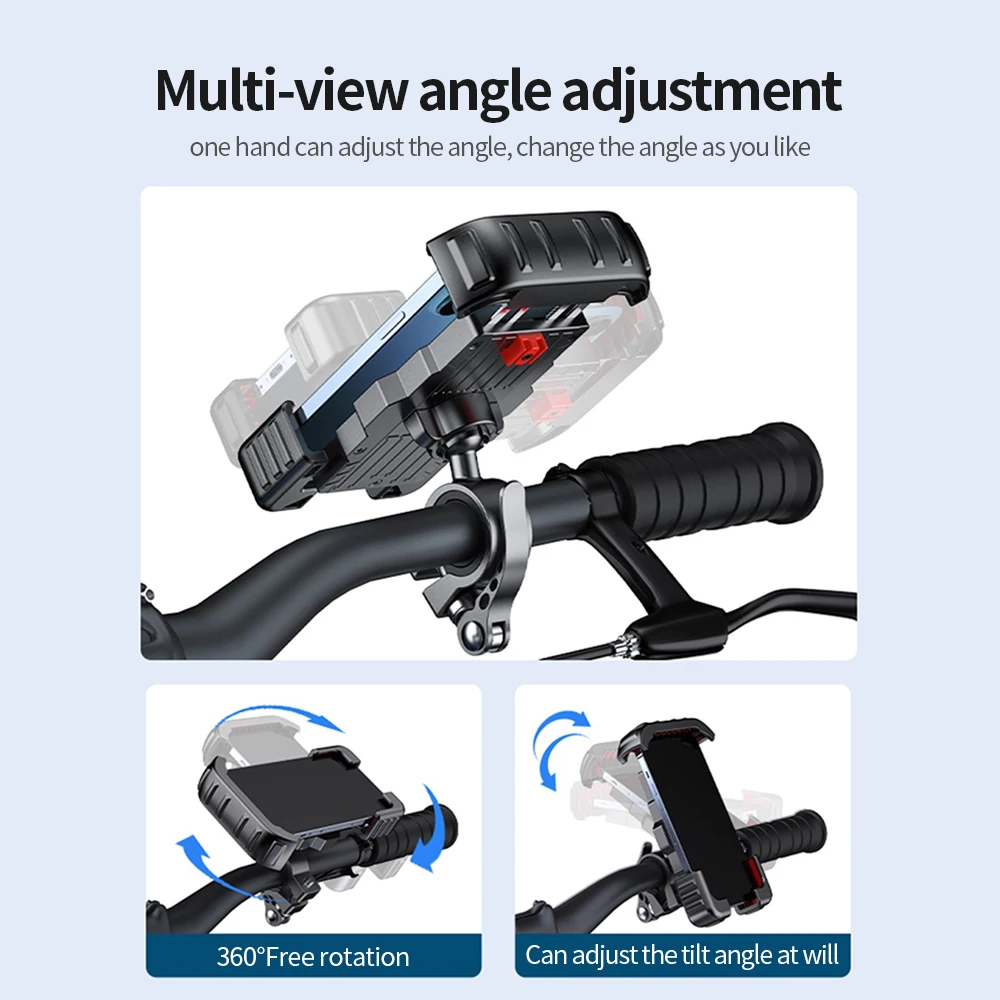 RION Phone Holder for Bicycle MTB Bike Cell Support Moto Motorcycle Smartphone Mobile Handlebar Stand Scooter Kickstand 6.5 Inch | Спорт и