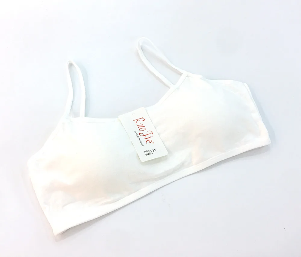 Первый тренировочный бюстгальтер на бретельках для девочек удобный хлопковый