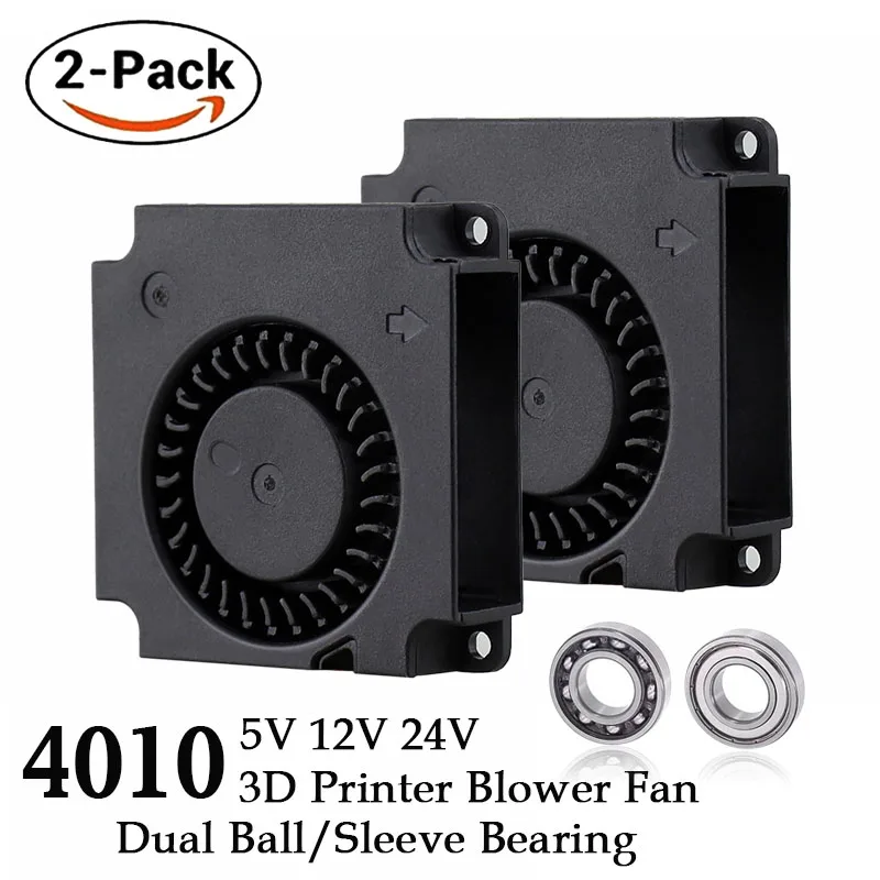2 шт. вентилятор для 3D принтера 40 мм 12 В 24 5 4010|blower cooling fan|cooling fanfan blower |