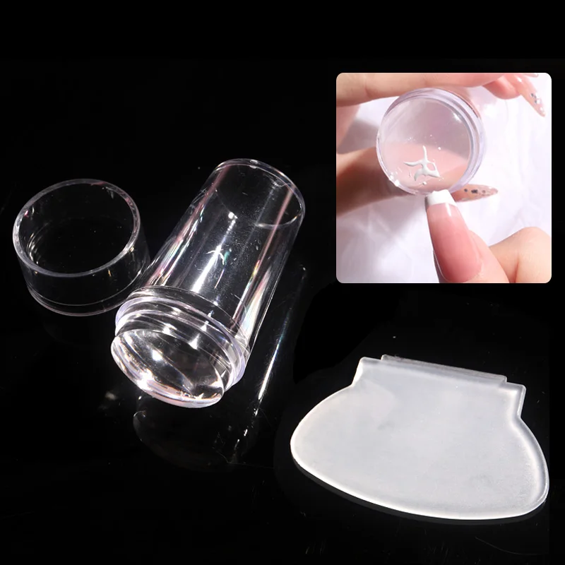 

Прозрачные силиконовые штампы TSZS для французского маникюра