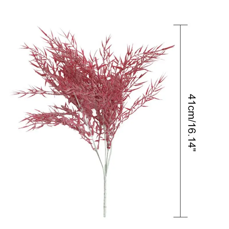 

Artificial Ornaments Smoky Bamboo Grass Flower Branch for Home Wedding Garden Decoration Perfect Quality Decorative Ornaments