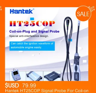 Hantek HT18A крокодил зажим 2 шт. Большой дельфин Электрический Зажим Аллигатор для цифровой USB автомобильный осциллограф инструменты аксессуары
