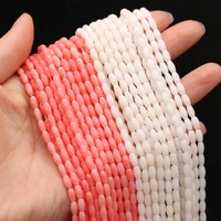 natural coral beaded straight hole water drop shape coral loose beads for making diy jewerly necklace bracelet accessories 4x9mm