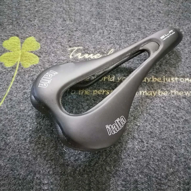 

Ultralight Italia SLR Flow High Performance Open Saddle Super Flow MTB Bike Saddle Road Race Bicycle Leather Saddle Bike Parts