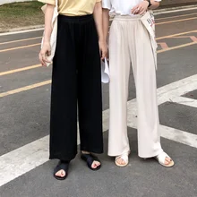 Women's Wide Leg Pants High Waist Korean Casual Loose Comfortable Bottoms Summer New Fashion Chic Wo