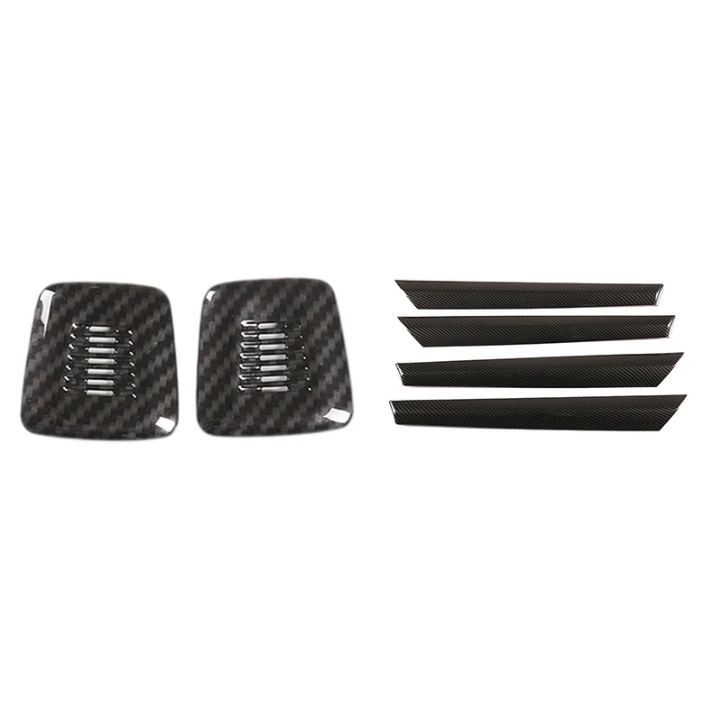 

1set Inner Door Stripe Trim Cover For-BMW X3 F25 2011-2017 X4 F26 2014-2018 & 2Pcs Car Roof Microphone Cover