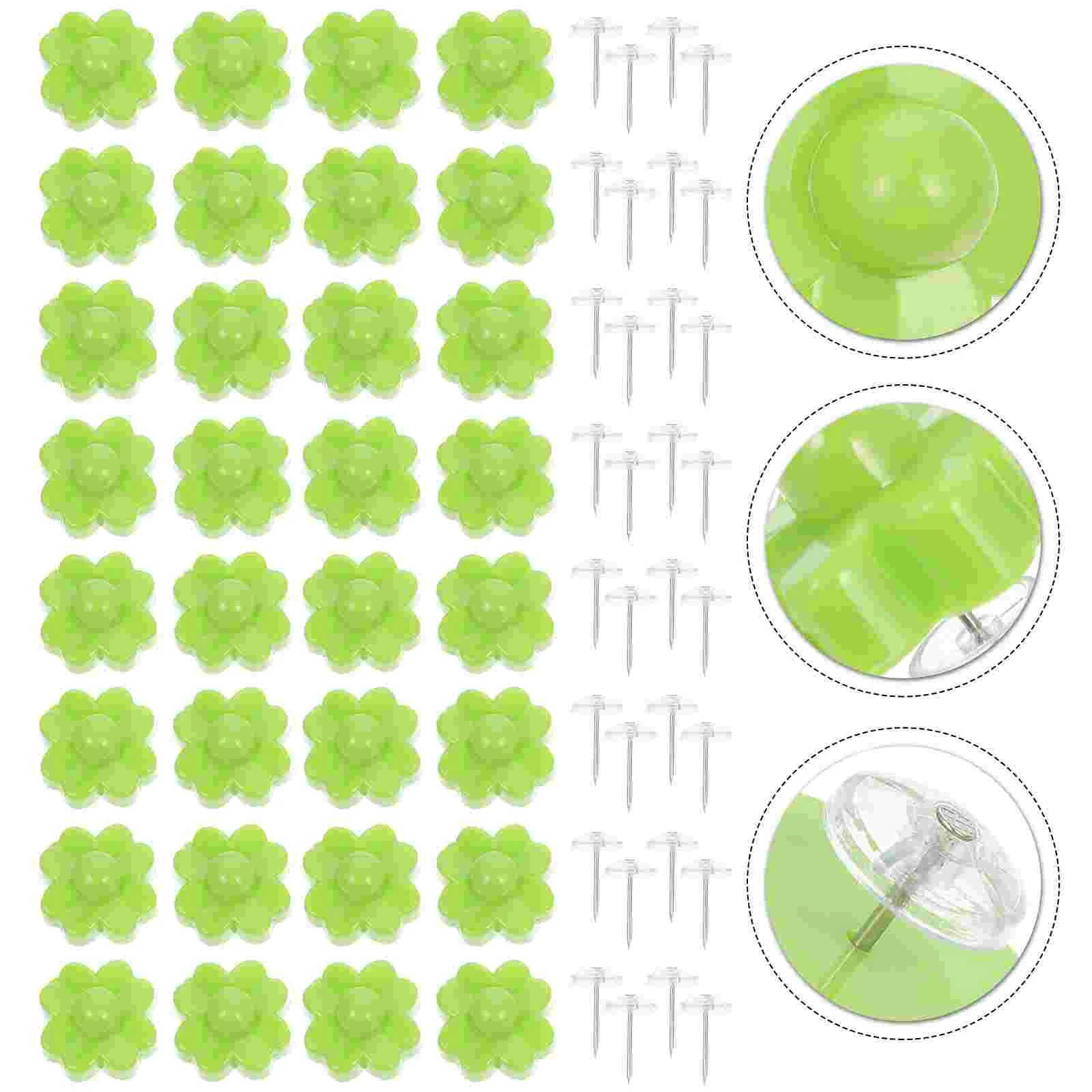 

32 Sets Quilt Holders Non-skid Blanket Clips Blankets Clovers Shape Fasteners