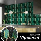 Мраморные настенные Стикеры с золотыми линиями для кухни, ванной, стола, стола, водонепроницаемые наклейки для плитки, Самоклеящиеся украшения комнаты