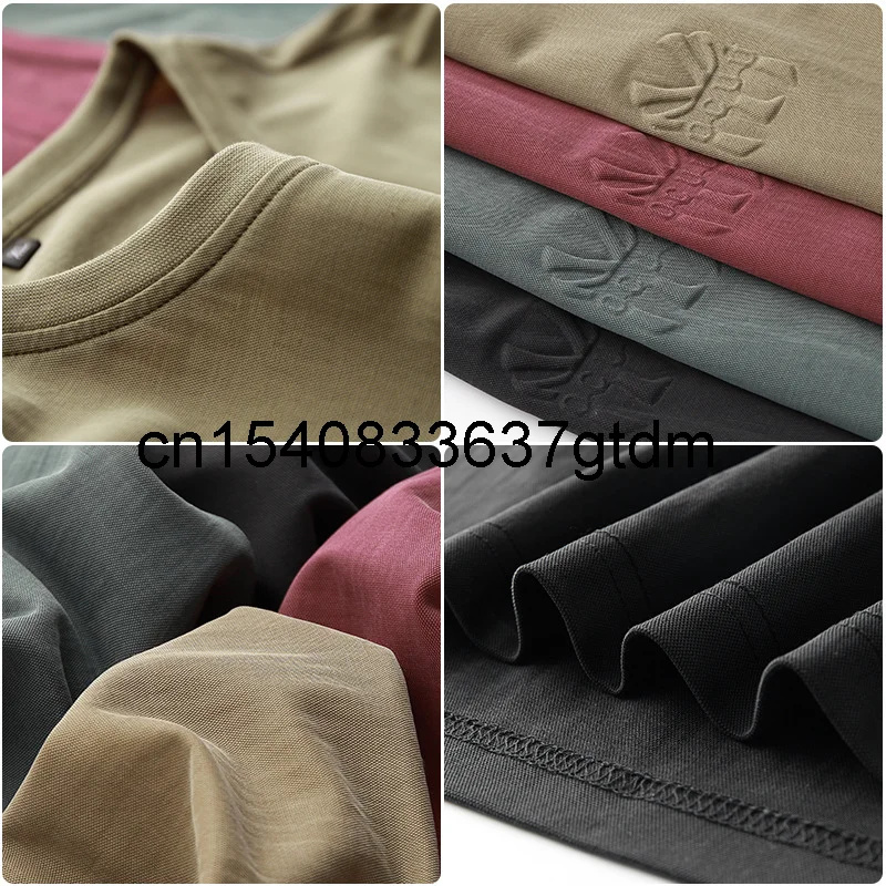 

Summer 2021 new men's fattening plus size round neck short sleeve T-shirt