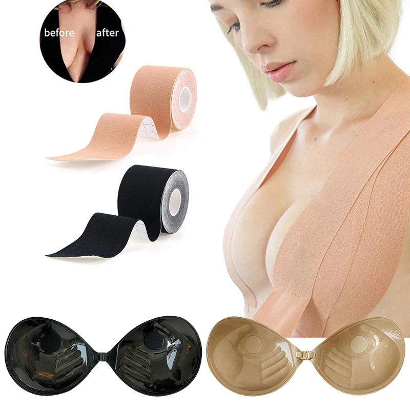 Женские накладки на соски бюстгальтер пуш ап Невидимые Самоклеящиеся