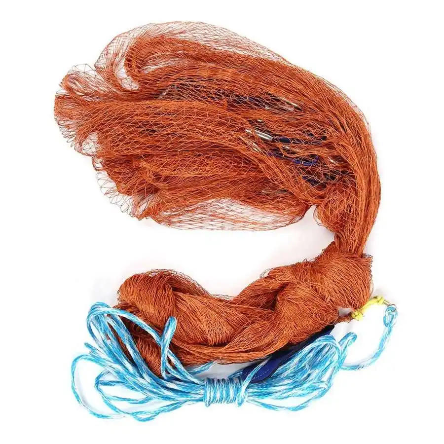 Рыболовная сеть портативная легкая практичная надежная со стальной подвеской