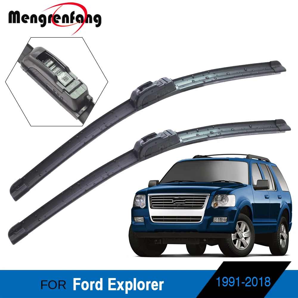 Щетки стеклоочистителя переднего стекла для Ford Explorer 1991 2018 мягкие резиновые щетки