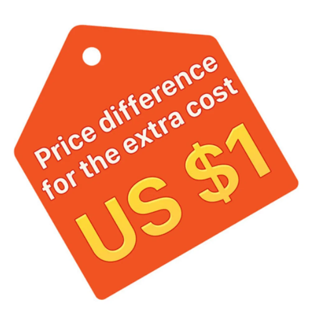 Per i pezzi di ricambio o differenze di prezzo o di costo aggiuntivo o articolo su misura