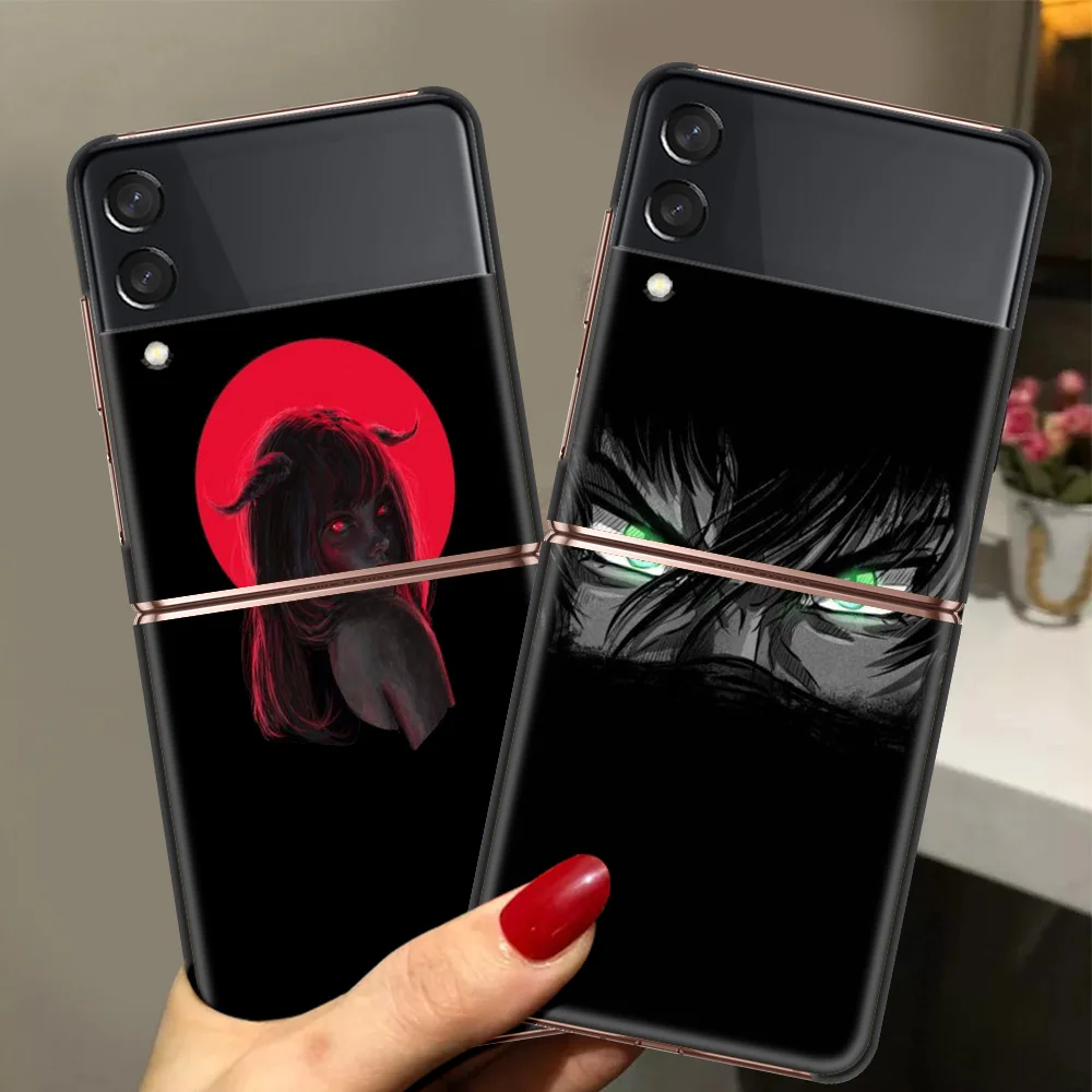 

Чехол Devil Bad Boy с аниме, роскошный подарок, чехол для телефона Samsung Galaxy Z, раскладной Черный Твердый чехол с откидной крышкой для Samsung Z Flip3, чехол...