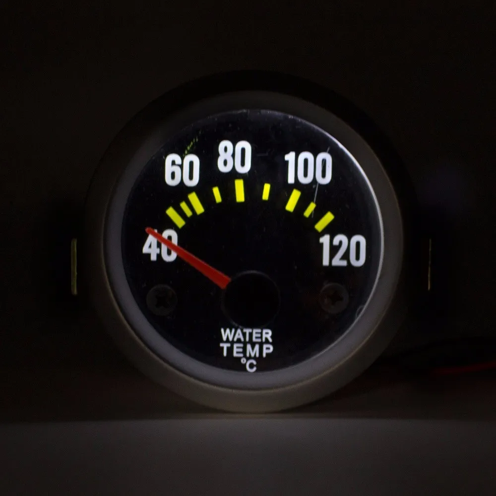 CNSPEED 52 мм 12 В Авто Датчик температуры воды с датчиком Универсальный Автомобильный измеритель температуры воды Датчик Белый светодиодный YC100034