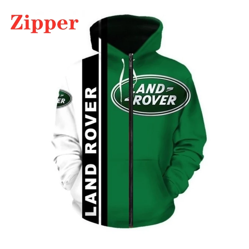 

2021 New Fashion Mens Land Rover Logo Hoodie 3D Print Casual Pullover Sweatshirt Jacket High Quality Plus Size Hooded Sportswear