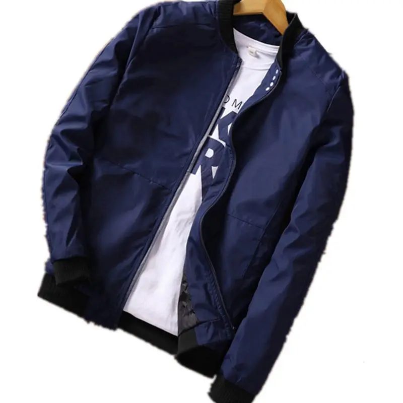 

2021 Jacket Men's Jacket Casual Large Size Youth Spring and Autumn Solid Color Top Men's Clothing Men Jacket