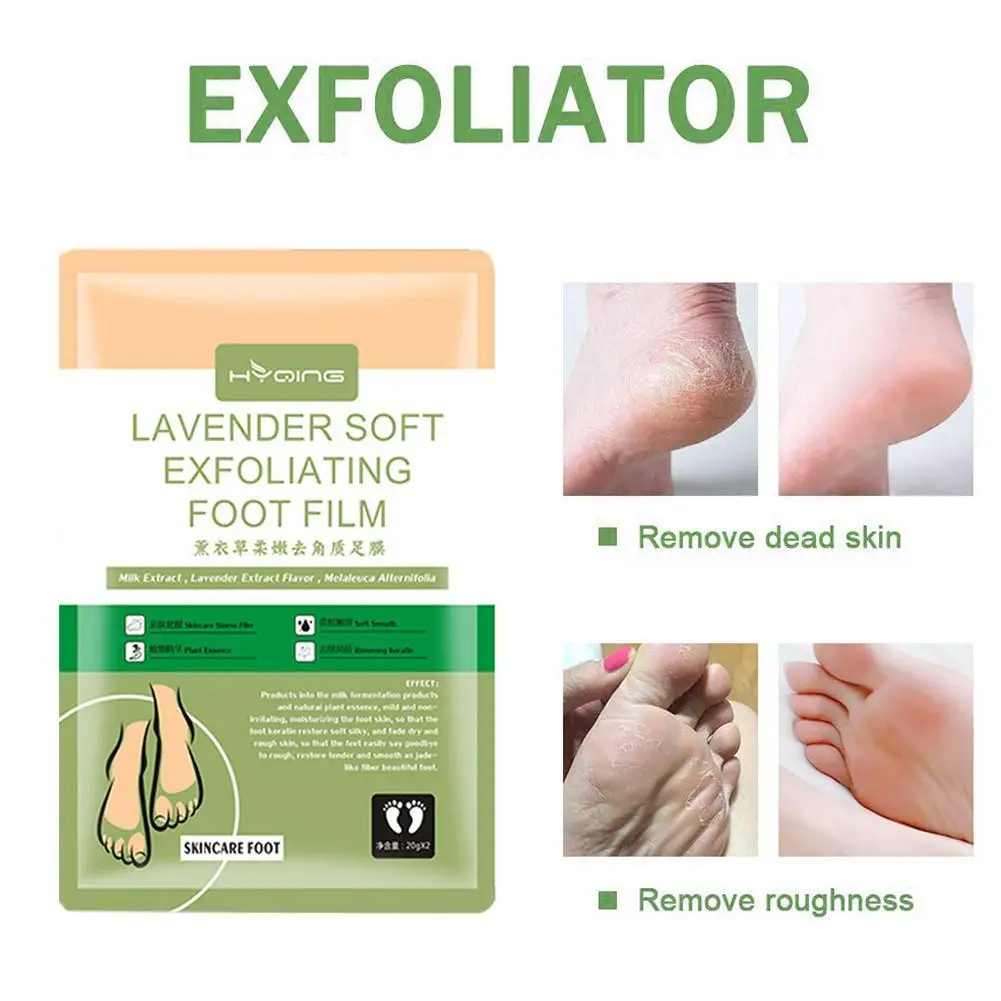 Lavender Plant Exfoliating Foot Mask Mild Moisturizing And Smooth Skin Rejuvenation Dry Peeling Heel Care | Красота и здоровье