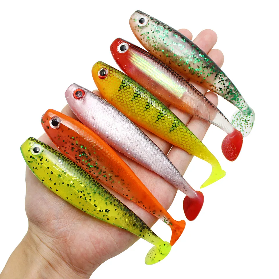 3Pcs 13g 11.5cm Soft Fishing Lure Set PVA Sea Carp Accessories Tackle Tools Freshwater Sequins Plastic Artificial Bait | Спорт и
