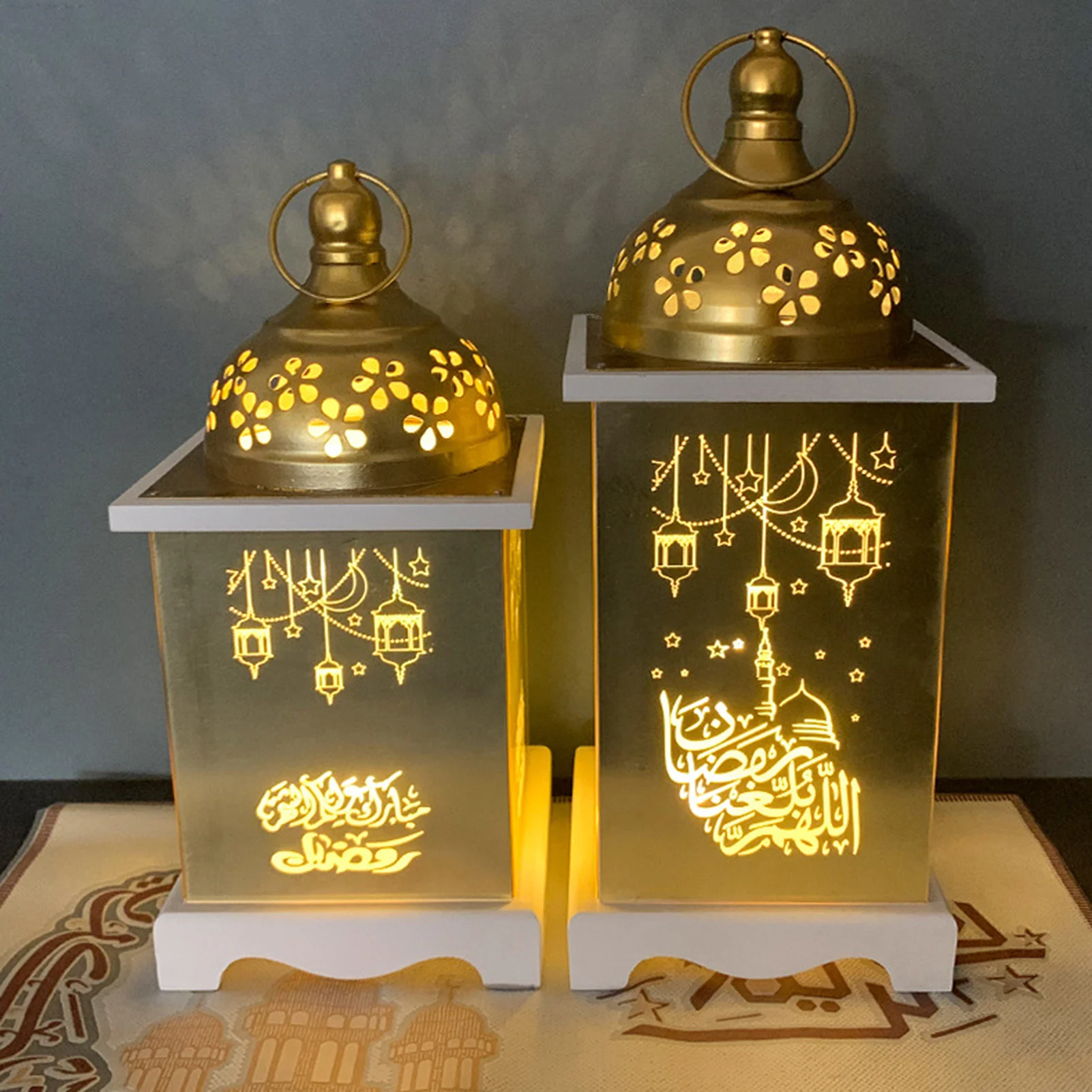 Яркие фонари Eid Hang яркие с разными узорами Al-Adha Lam мусульманский праздник Mubarak
