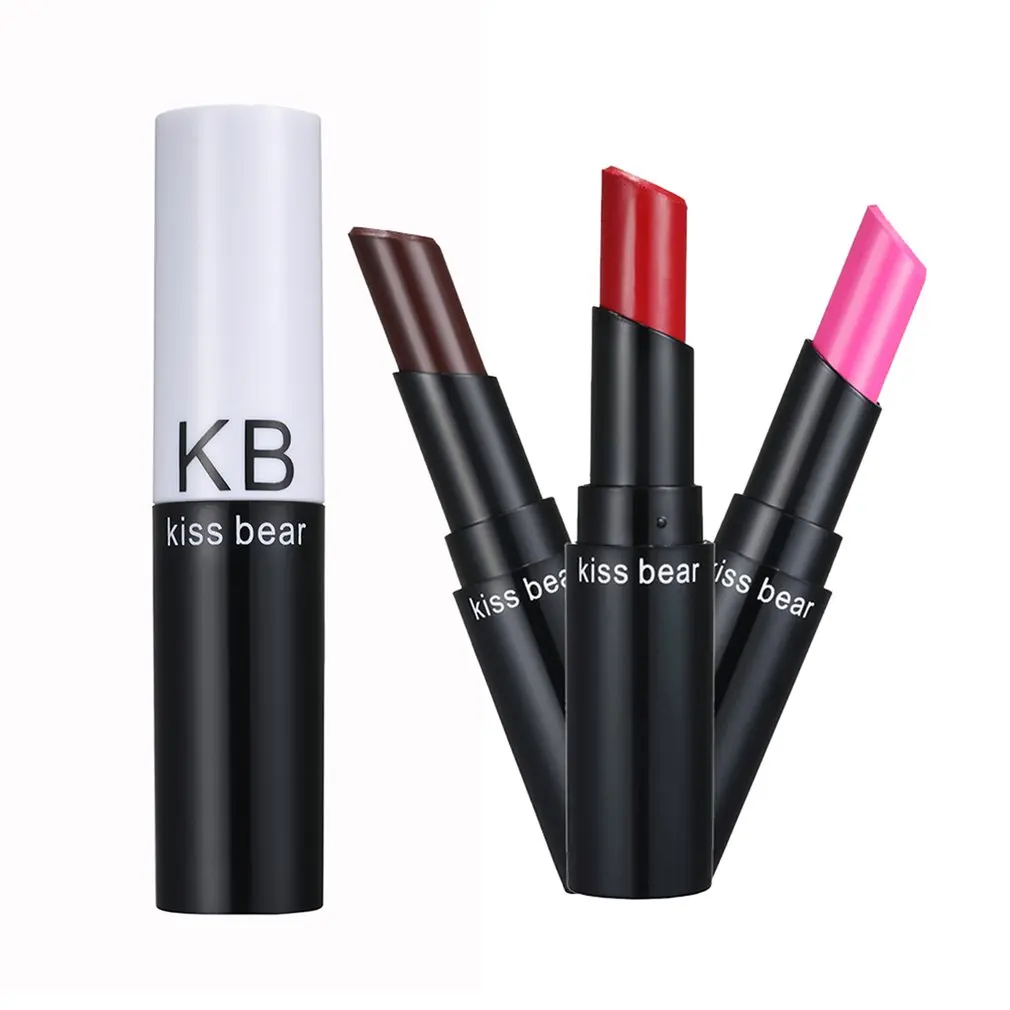 Поцелуй медведь косой рот долговечная твердая Губная помада увлажняющая и