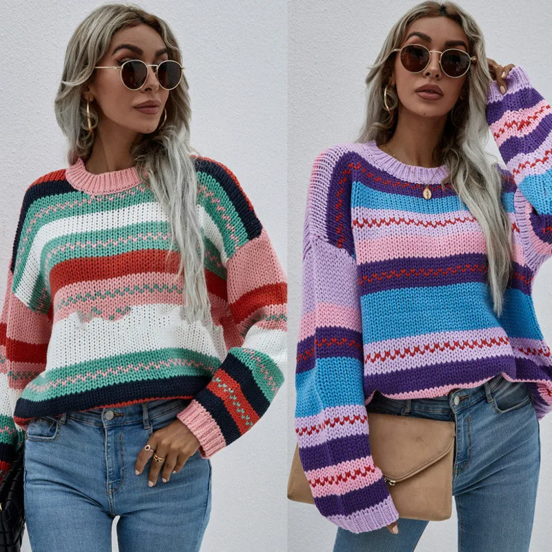 

Женская трикотажная рубашка с длинным рукавом и круглым вырезом