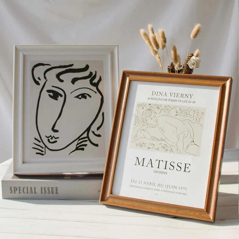 6/7/8/10 Inch Desktop Decor Photo Frame Retro Picture Frames Hanging Wall Kids Growth Photos Disply Art Painting Poster | Дом и сад