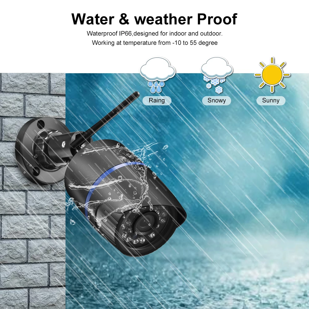 Wi Fi IP камера AZISHN Yoosee 720P 960P 1080P беспроводная проводная P2P цилиндрическая наружная