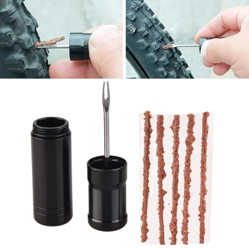 

MTB Road Bike Car Tubeless Rubber Strip Tyre Puncture Bicycle Tire Repair Tools