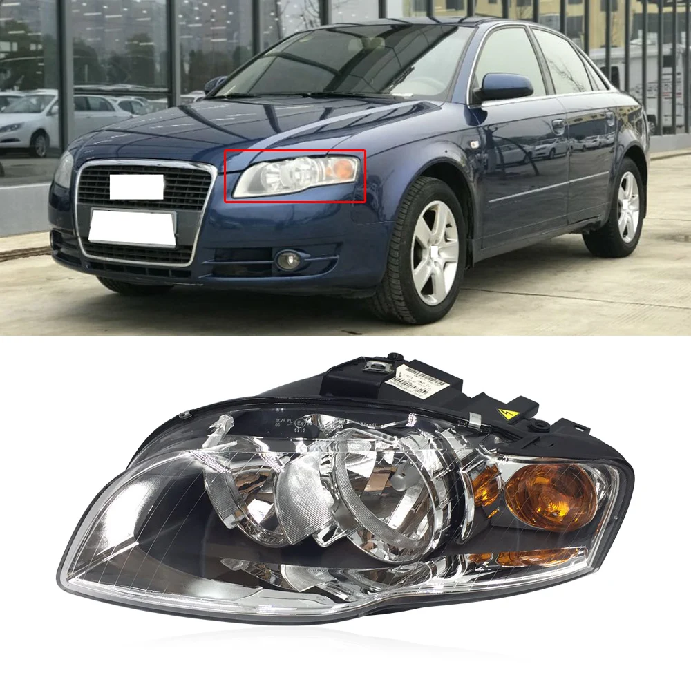 Передняя фара головного света CAPQX для Audi A4 S4 RS4 B7 2006 2007 2008 HID|Фара авто в сборе| |