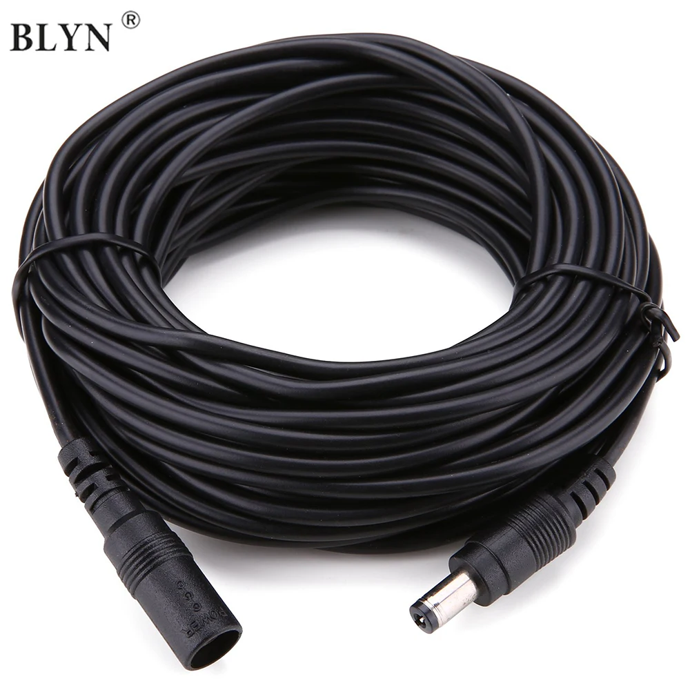 DC Extension Cable 1M 2M 3M 5M 10M 2.1mm x 5.5mm Female to Male Plug for 12V Power Adapter Cord Home CCTV Camera LED Strip