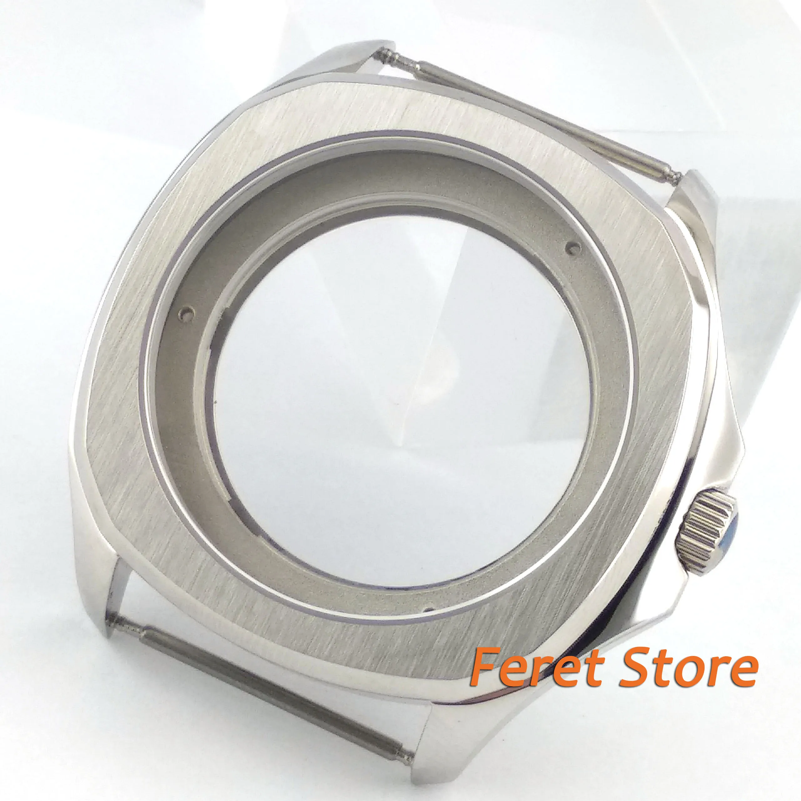 

BLIGER steel Sapphire watch housing 40mm fit ETA 2836 Miyota 8215 821A P912