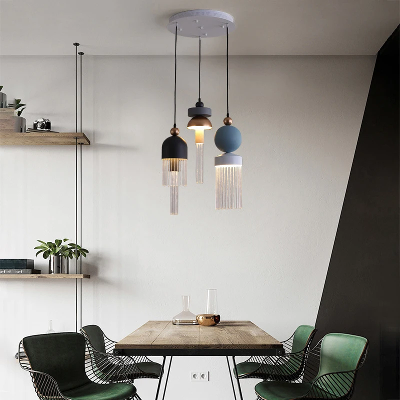

Modern Nordic E27 Hanging Lamps Loft Decoration Living Room Kitchen Bedroom Fixtures Above The Table Home Decor Lighting 220V