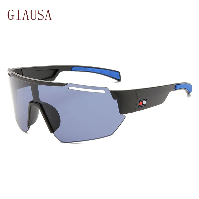 

GIAUSAColorful sunglasses, riding outdoor sports sunglasses, large frame sunglasses, yellow yellow glasses