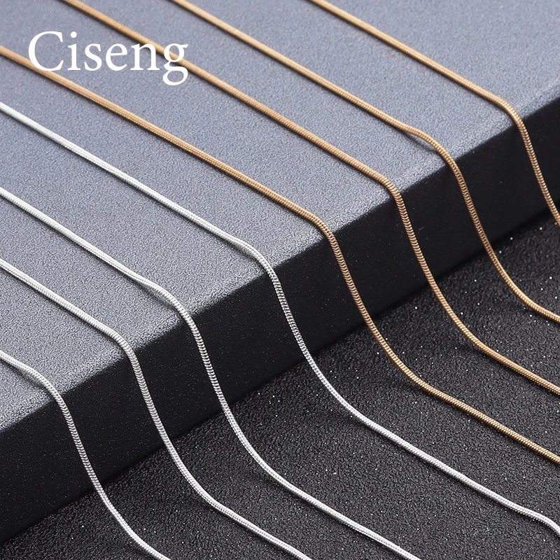 

5pcs/lot 42cm Bulk Chains Sliver KCgold Snake Chain Round Chains Necklaces Chains With Lobster Clasps For Women Jewelry DIY