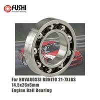 px26145e 14 5266 mm t46 engine ball bearing 1pc abec 3 c3 bearings for novarossi bonito 21 7xlbs 16001