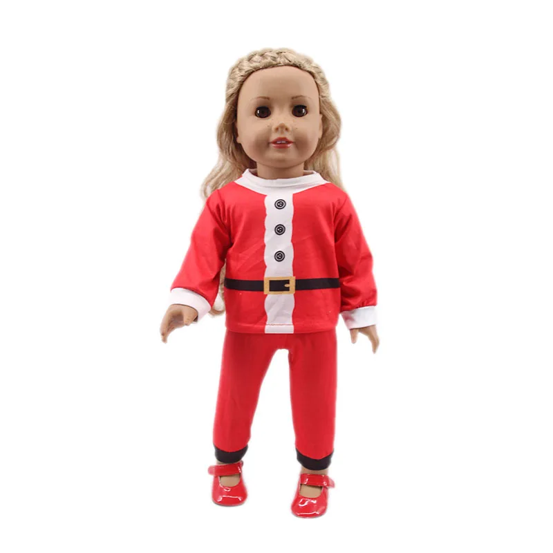 Кукольная Пижама 2 предмета рождественские дизайнерские ночные рубашки для 18