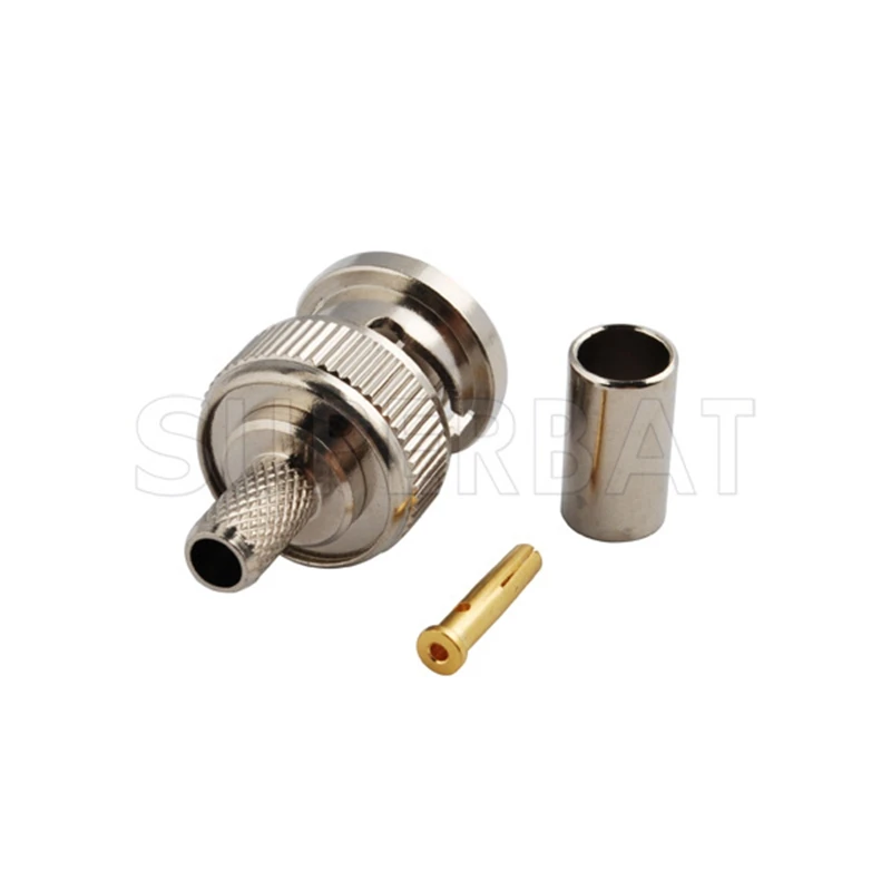 Только 10 шт. RF RP BNC обжимные клещи с разъемом папа (Female Pin) разъем для RG58 RG142 LMR195