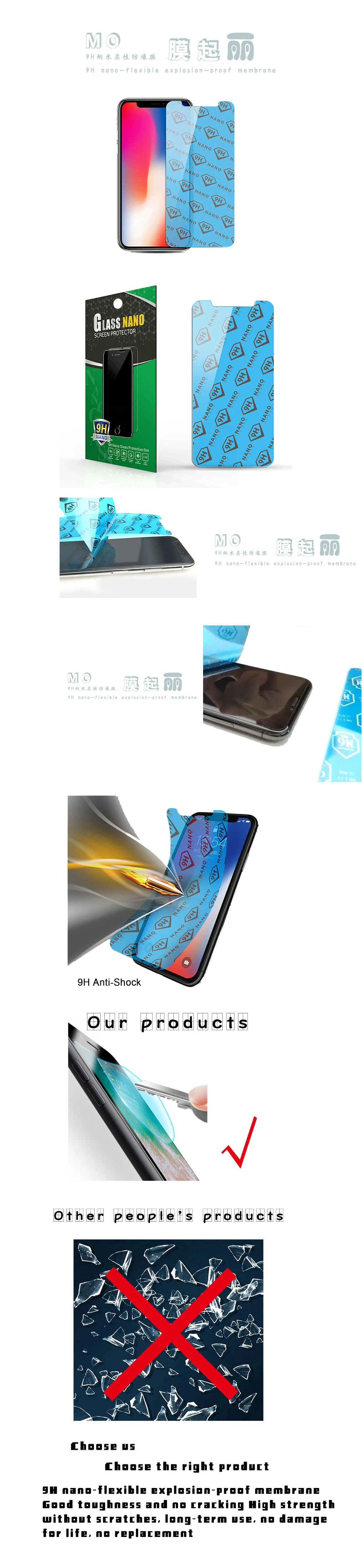 3-Pack) 9H гибкий стеклянный протектор экрана для Conquest Knight XV/S5/S6/S8/S8 KT35A-S8/S9/S8 Edition/S11/S9 MT6757/S12