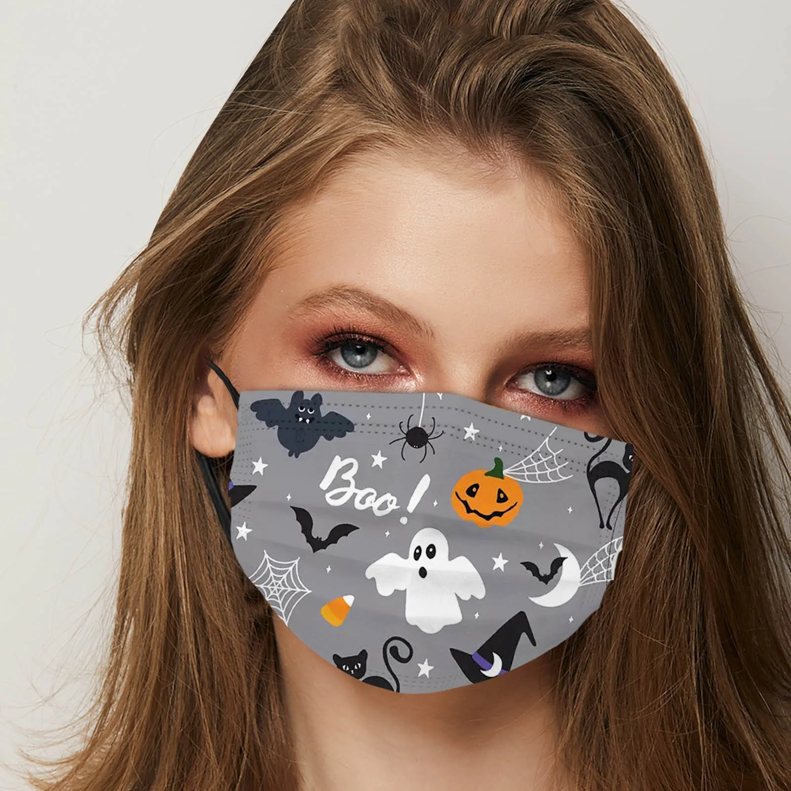 Маска для лица в стиле аниме многоразовая с регулируемыми ремешками | Маски и