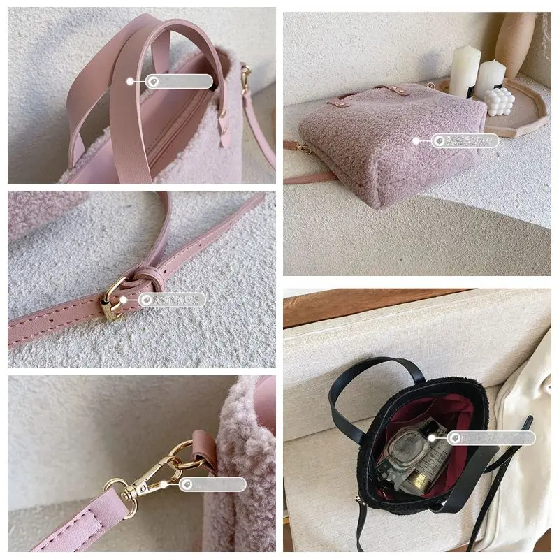 Дизайнерские женские сумки роскошные через плечо из искусственного меха