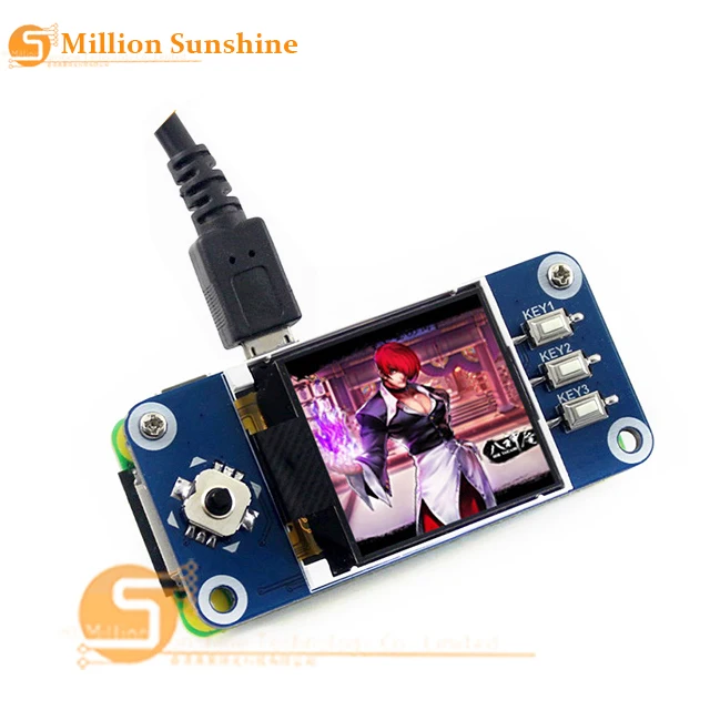 Raspberry Pie Pi 1 44 дюйма плата расширения ЖК дисплея интерфейс SPI с джойстиком
