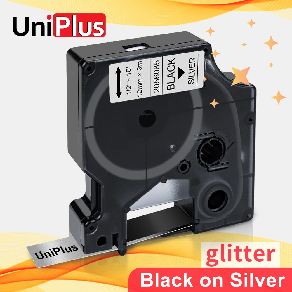 Фотографическая лента UniPlus 12 мм для маркировки D1 яркая Dymo Labeller 360D 100 450 | Компьютеры