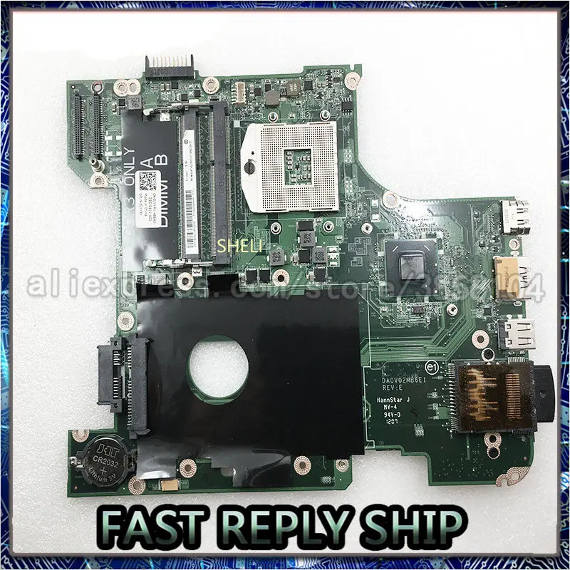 Материнская плата SHELI для ноутбука DELL Vostro 3450 V3450 ПК HM67 системная CN-0JYYRY 0JYYRY DA0V02MB6E0 DDR3