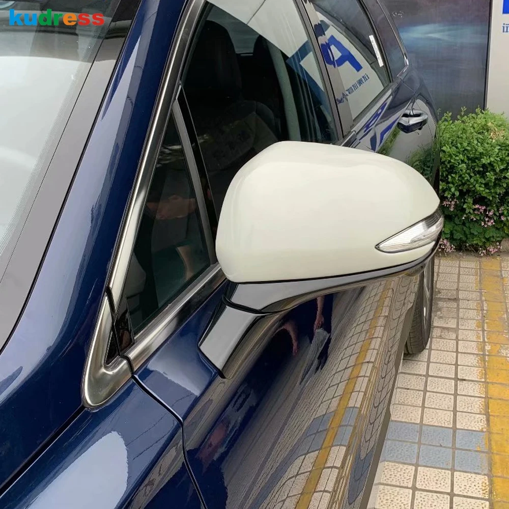 Зеркало заднего вида Накладка для Hyundai Santa Fe 2019 2020 2021 углеродного волокна Боковая