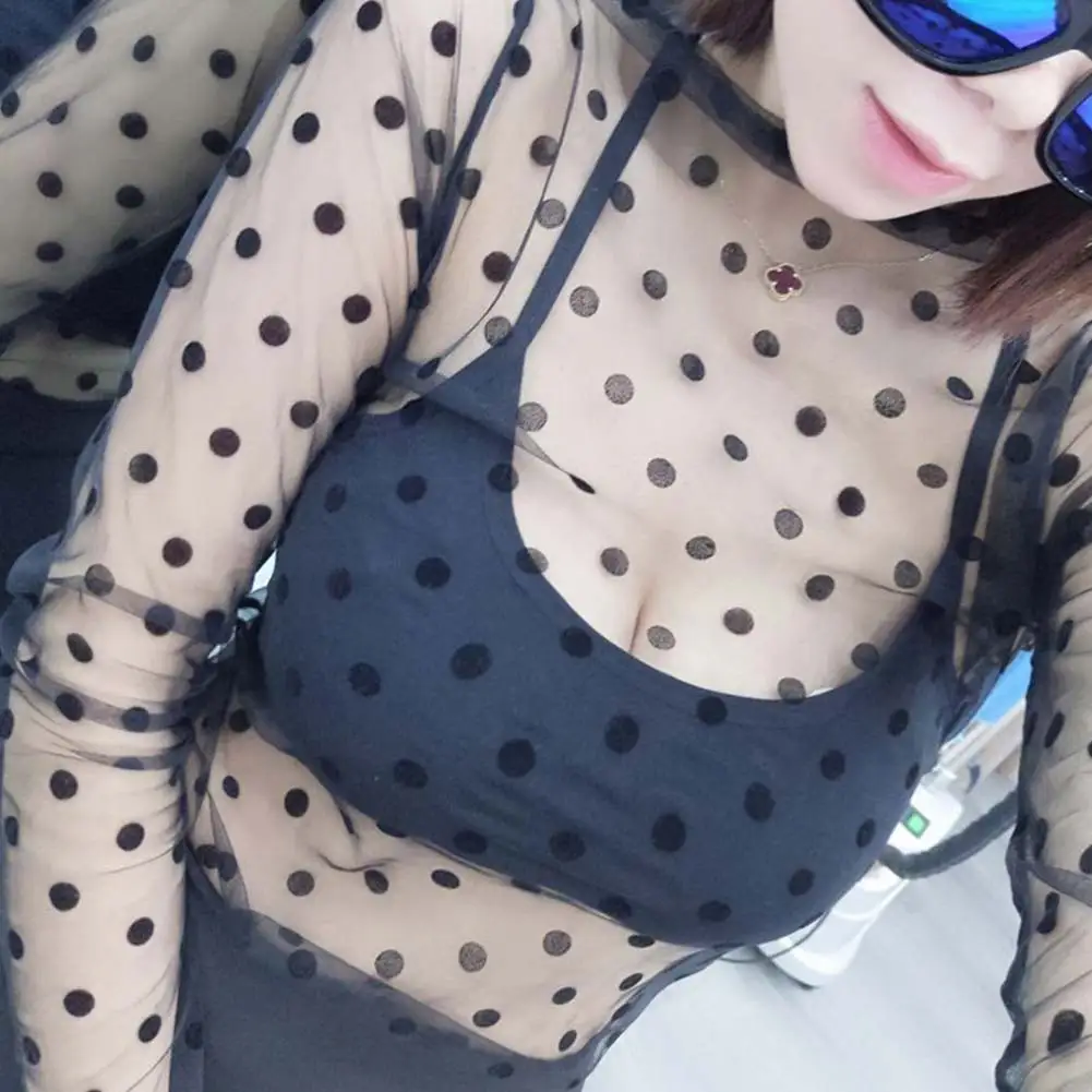 Прозрачная Кружевная Сексуальная Блузка женские блузки сексуальные открытые